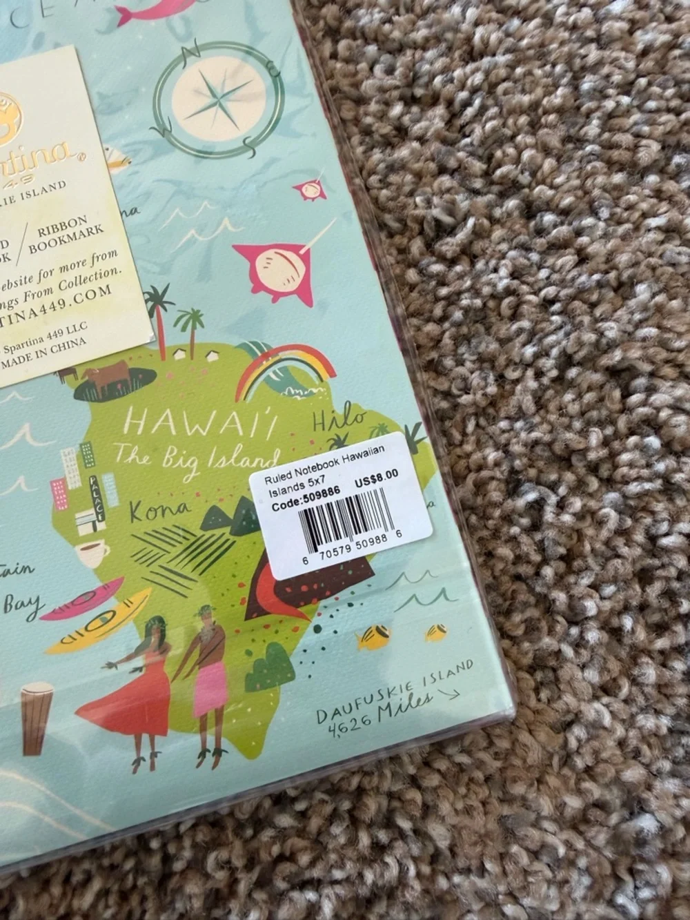 SPARTINA 449 Hawaiian Islands Ruled Notebook